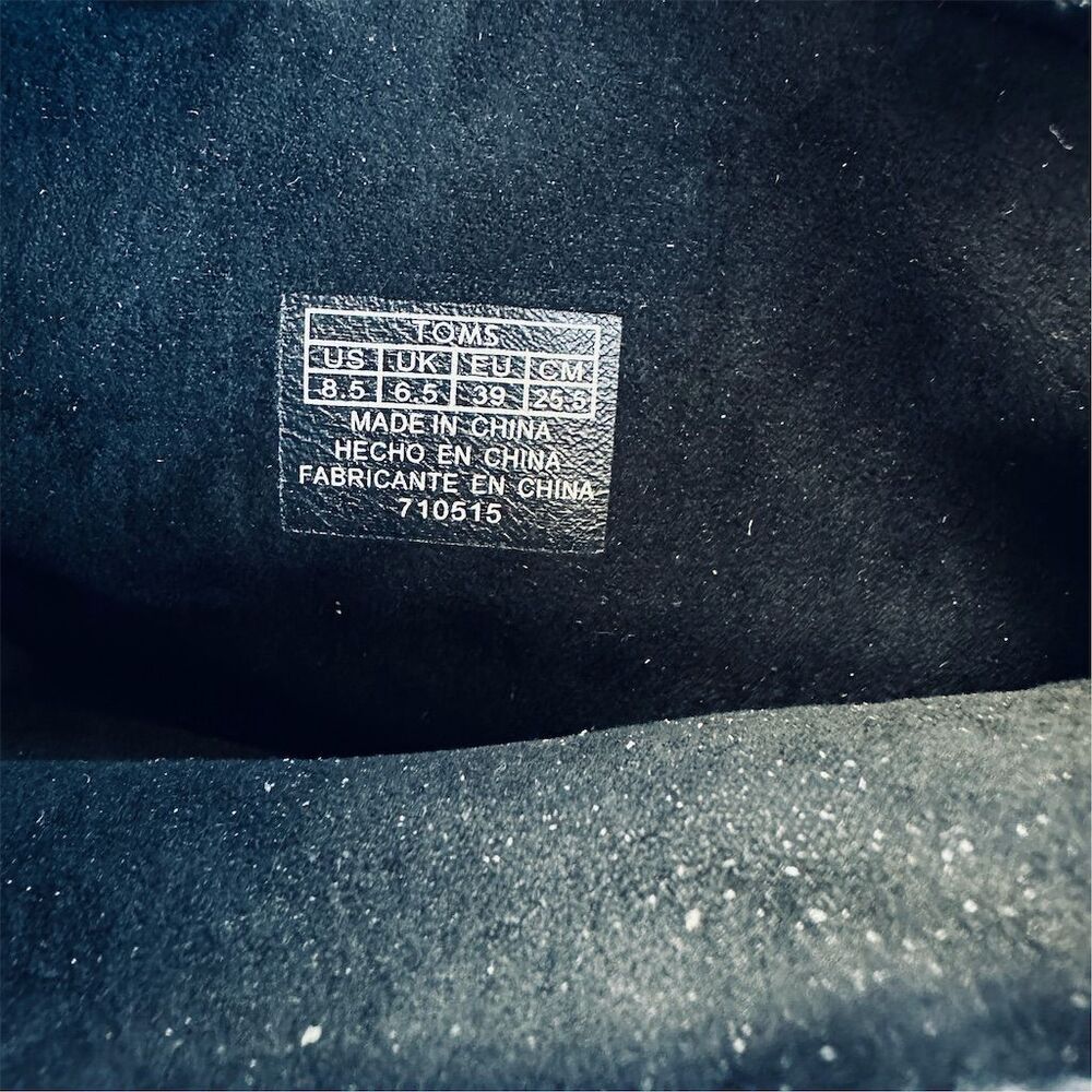 TOMS Serra Women's Black Suede Mid-Calf Slouch Boots Size 8.5 - Picture 8 of 9